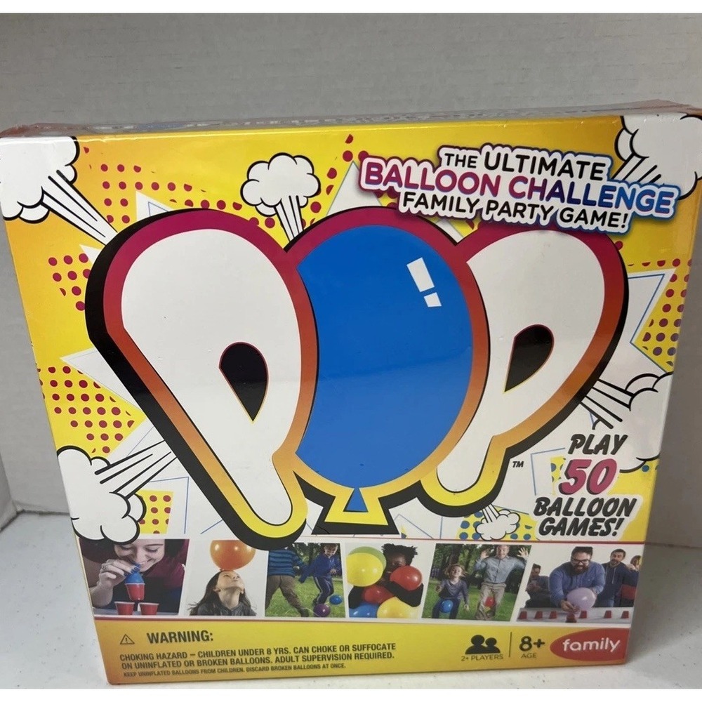 POP The Ultimate Balloon Challenge Family Party Game Buffalo Games New Sealed